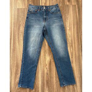 FRYE WOMENS DENIM BLUE JEANS STRETCH HIGH WAIST SIZE 6/28 STRAIGHT